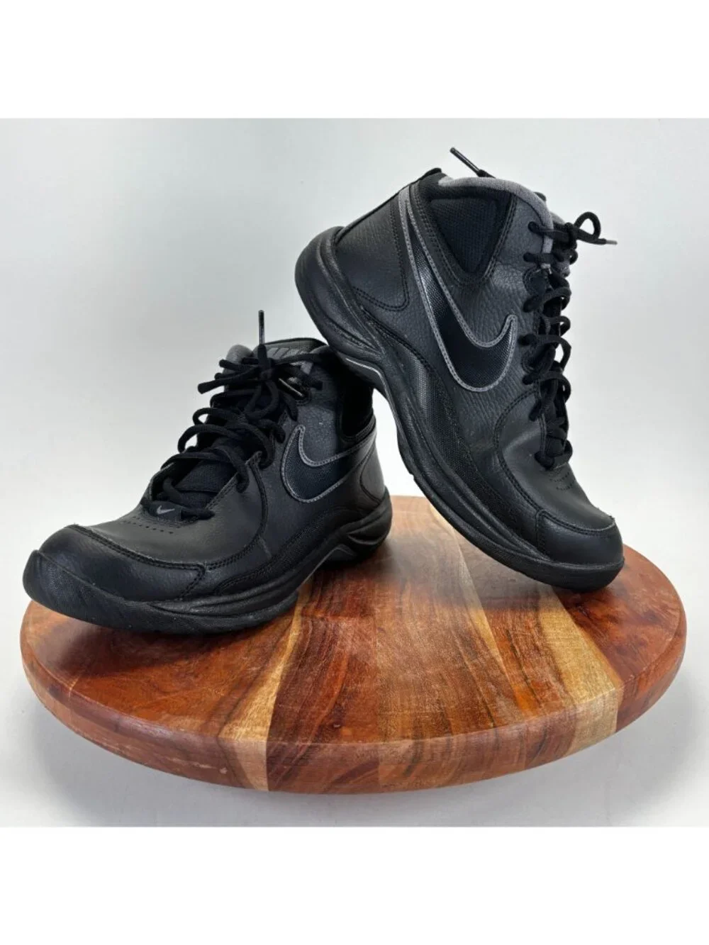 Nike Mens Size 8 The Overplay VII 511372-010 Black Basketball Shoes Sneakers